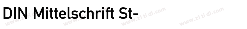 DIN Mittelschrift St字体转换